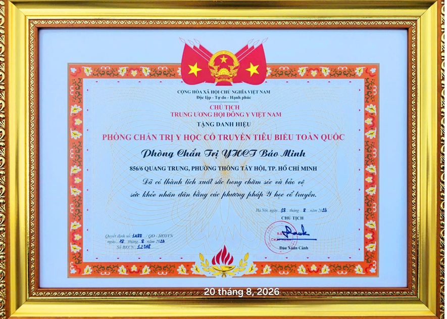 Phòng khám đông y Bảo Minh - Phòng khám y học cổ truyền tiêu biểu toàn quốc